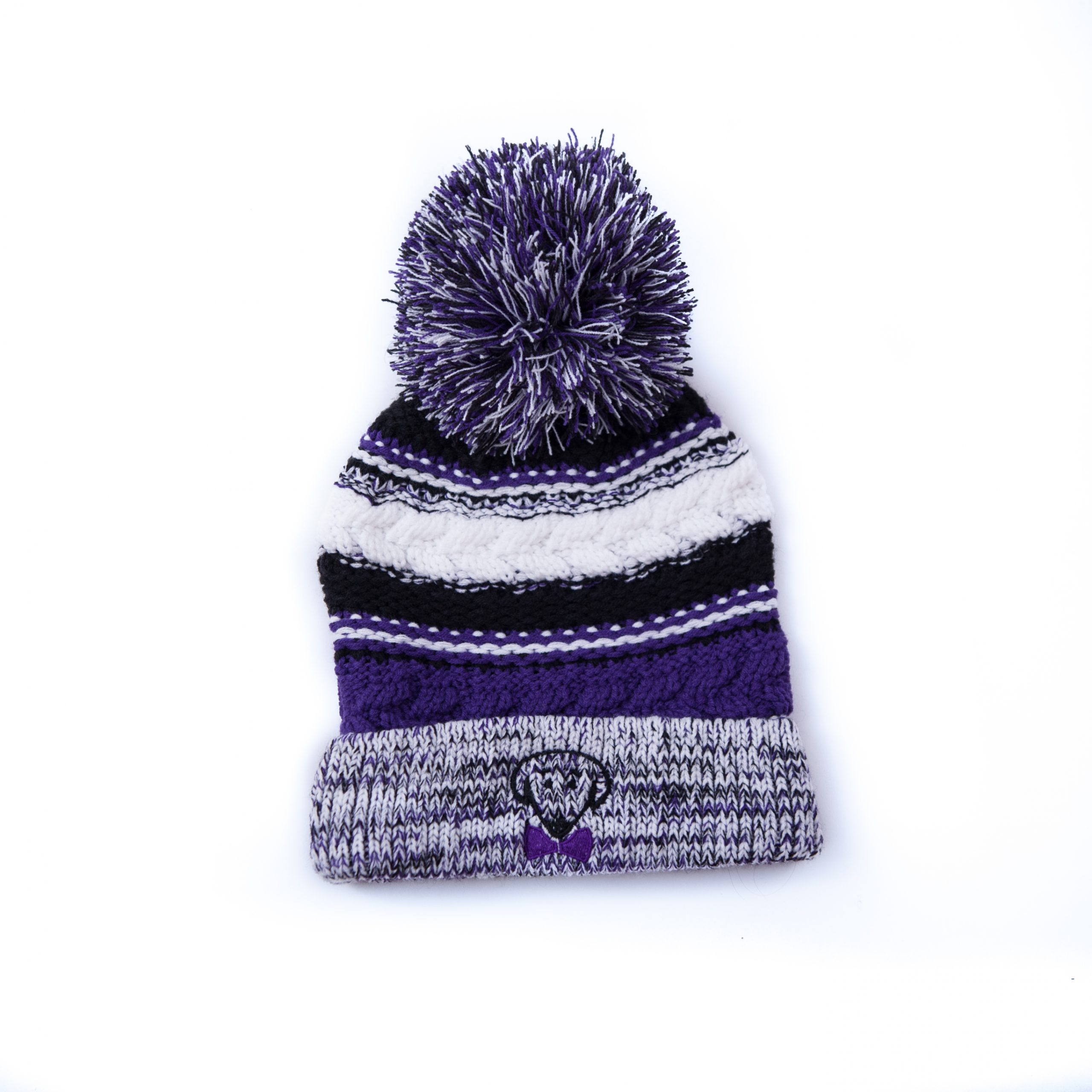 purple winter hat