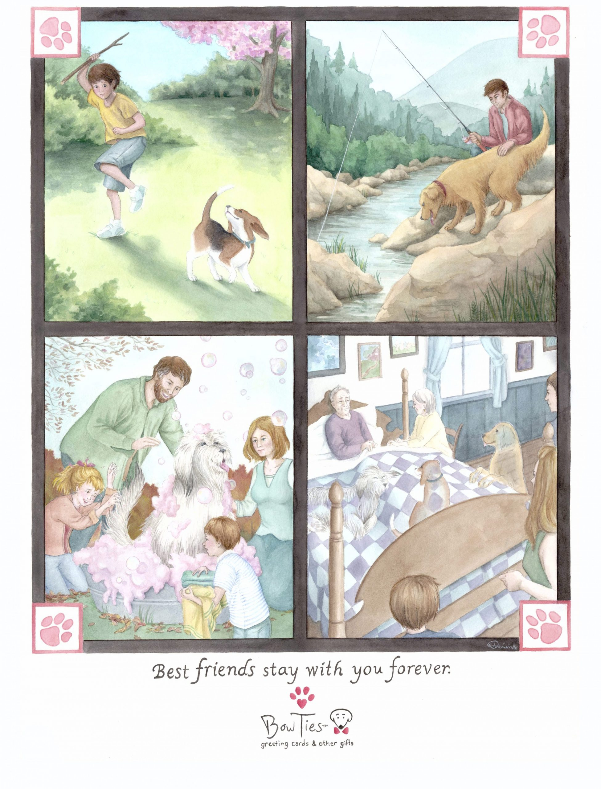 Best Friends Stay With You Forever – print